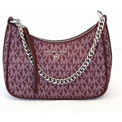 Michael Kors dámská kabelka JET SET CHARM 32S2ST9C1V MERLOT SM CHAIN POUCHETTE – Zboží Mobilmania