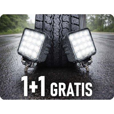 TruckLED Led Epistar Pracovní Světlo 48W, 2100lm, 12/24V, IP67, 1+1 ZDARMA! [L0081] – Hledejceny.cz