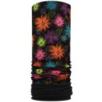 Rituall nákrčník s flisem BAREVNÉ KVĚTY černá – Zboží Dáma