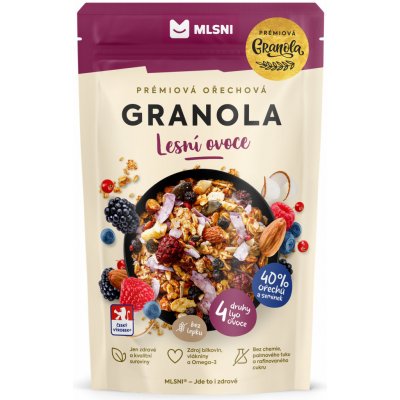 Mlsni Prémiová granola Lesní ovoce 70 g – Zboží Dáma