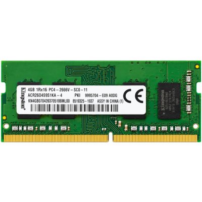 Kingston DDR4 4GB 2666MHz CL19 ACR26D4S9S1KA-4 – Hledejceny.cz
