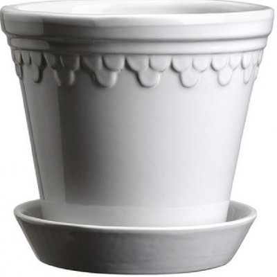 Květináč Kobenhavner glazovaný White 14 cm Bergs Potter – Hledejceny.cz