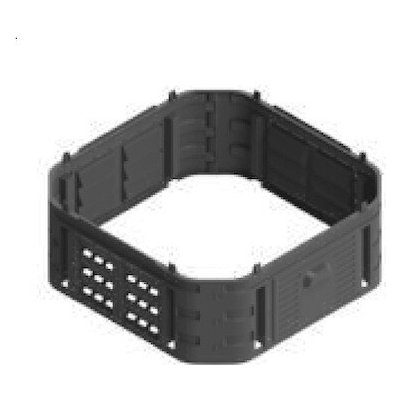 Patrol na kompostér 260 l v33cm černý – Sleviste.cz