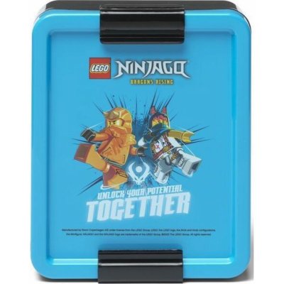 LEGO Ninjago box na svačinu modrá – Zbozi.Blesk.cz