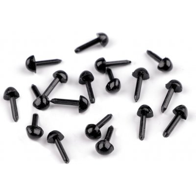Čumák k zapíchnutí 4x5 mm - černá (30 ks) – Zboží Dáma