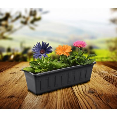 Truhlík Garden 40 cm antracit – Hledejceny.cz