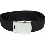 Pásek Mil-Tec US kalhotový se stříbrnou sponou černý – Sleviste.cz