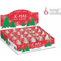 Bartek Candles Santa / Mikuláš 75mm Červená