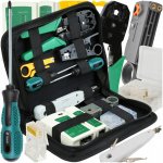 SADA TESTERU KABELŮ, LISOVACÍ KLEŠTĚ RJ45, KONEKTORY RJ45, SÍŤOVÉ NÁŘADÍ, ODSTRAŇOVAČ IZOLACE – Zboží Dáma