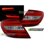 Zadní světla Mercedes Benz W204 C-Klasse sedan 07-10 - červené/krystal LED BAR – Hledejceny.cz