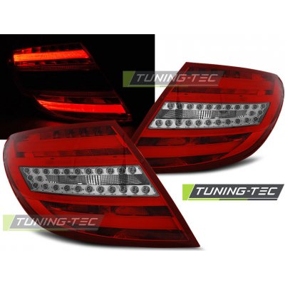 Zadní světla Mercedes Benz W204 C-Klasse sedan 07-10 - červené/krystal LED BAR – Hledejceny.cz