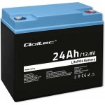 Qoltec LiFePO4 lithium-železitý fosfátový akumulátor 12,8 V 24 Ah 307,2 Wh BMS