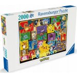 RAVENSBURGER Zářící Pokémoni 2000 dílků – Zboží Mobilmania