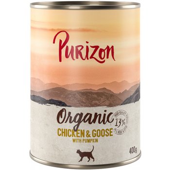 Purizon Organic kuřecí a husa s dýní 6 x 0,4 kg