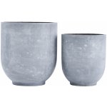 House Doctor Set dvou šedých cementových květináčů Gard 40/50 cm – Hledejceny.cz