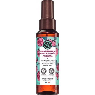 Yves Rocher parfemovaný sprej na tělo a vlasy Malina & máta 100 ml – Hledejceny.cz