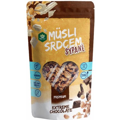 Topnatur Premium Müsli srdcem Extreme chocolate 350 g – Zboží Dáma