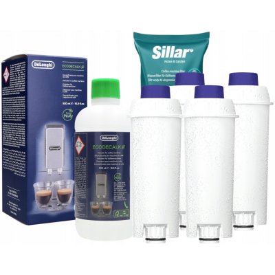 Sillar Delonghi 4 ks + Odvápňovač Delonghi DLSC500 500ml – Hledejceny.cz