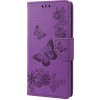 Pouzdro a kryt na mobilní telefon Sony PROTEMIO 46631 ART Peněženkový kryt Sony Xperia 10 IV 5G BUTTERFLIES fialový