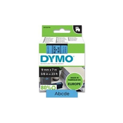 Dymo D1 S0720710 - originální polyesterová páska - 9 mm × 7 m, černo-modrá – Zboží Živě