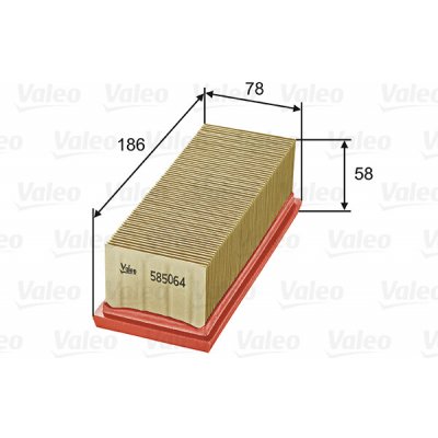 Vzduchový filtr VALEO 585064 – Hledejceny.cz