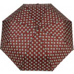 Dámský skládací vystřelovací deštník kapky bordó sv. – Sleviste.cz