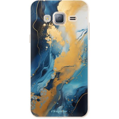 iSaprio - Blue Gold Marble - Samsung Galaxy J3 2016