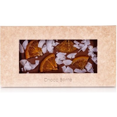 Chocobonte čokoláda mléčná s kandovaným pomerančem a kokosem 80 g – Zboží Mobilmania