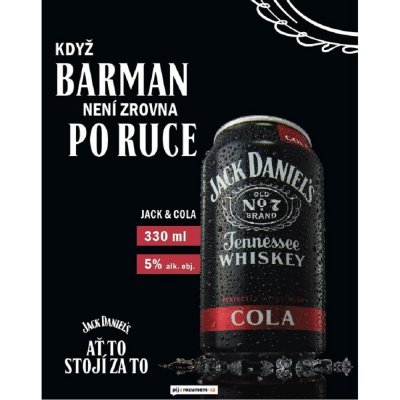 Jack Daniels & Cola 5% 0,33 l (plech) – Zboží Mobilmania