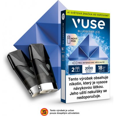 British American Tobacco Vuse Pods Blueberry Ice 18 mg 2 ks – Zboží Dáma