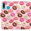 Pouzdro a kryt na mobilní telefon Huawei iSaprio Flip s kapsičkami na karty - Donuts Pattern 03 Huawei P30 Lite