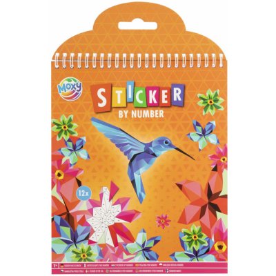 Grafix kniha samolepek podle čísel kolibřík květina brouk – Sleviste.cz