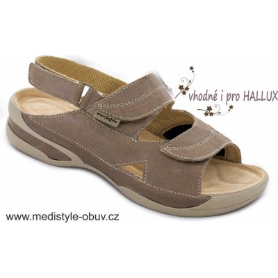 MEDISTYLE LUCY 5L-E24/H HALLUX sandál hnědý – Zboží Mobilmania