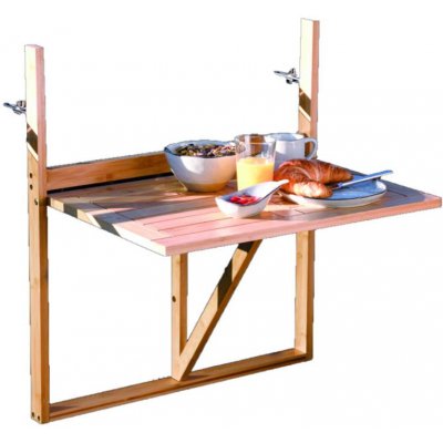 Kesper Stůl na balkón KE58850 závěsný bez montáže 64x72x44 cm bambusový – Zboží Dáma