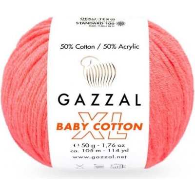 Příze Baby Cotton XL Gazzal 3460 neon sladká růžová Gazzal – Hledejceny.cz