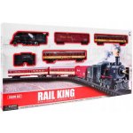 Majlo Toys Vláčkodráha na baterie s kouřovými a světelnými efekty Rail King – Zboží Dáma