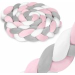 Ricokids nárazník do postýlky růžový a šedý – Zboží Dáma