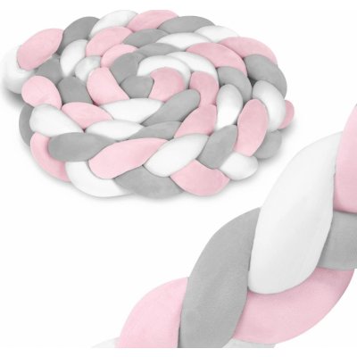 Ricokids nárazník do postýlky růžový a šedý – Zbozi.Blesk.cz