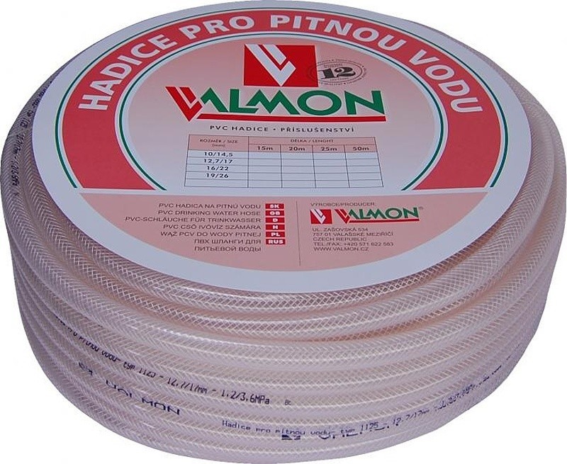 VALMON PVC hadice pitná voda 25/32 mm návin 25 m od 1 607 Kč - Heureka.cz