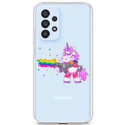 Pouzdro TopQ Samsung A33 5G silikon Rainbow Gun