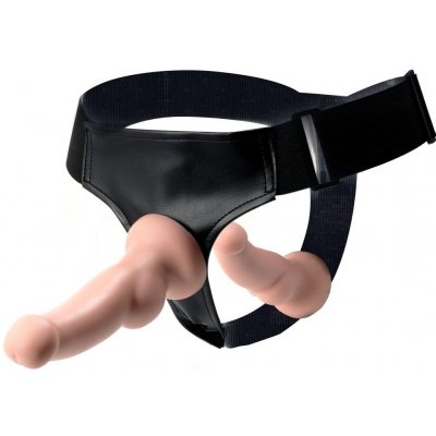 Tracy's Dog Dual Strap On Harness with Detachable Dildos