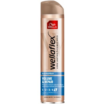 Wellaflex Volume & Repair lak na vlasy 5 250 ml