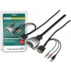Digitus DS-11802-1 MINI KVM USB, DVI 1 User, 2 PC + Audio, kabel 1,2m
