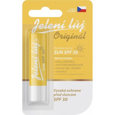 Regina Pomáda na rty Jelení Lůj Originál Sun SPF30 4.5 g – Hledejceny.cz