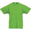 Dětské tričko Fruit Of The Loom tričko Valueweight T 100% bavlna zelená limetka