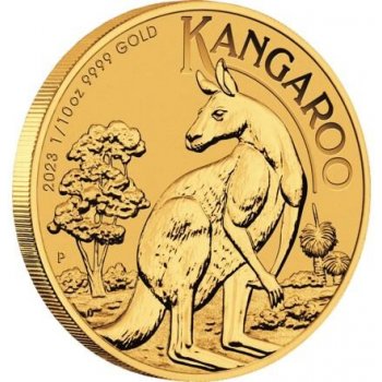 Perth Mint zlatá mince 15 AUD Australian Kangaroo Klokan rudý 1/10 oz