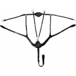 Acavallo Poprsník kožený anatomický černý – Zboží Mobilmania