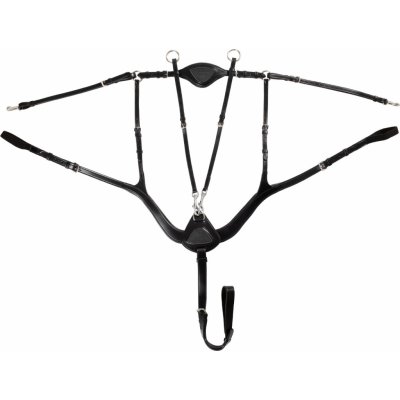 Acavallo Poprsník kožený anatomický černý – Zboží Mobilmania