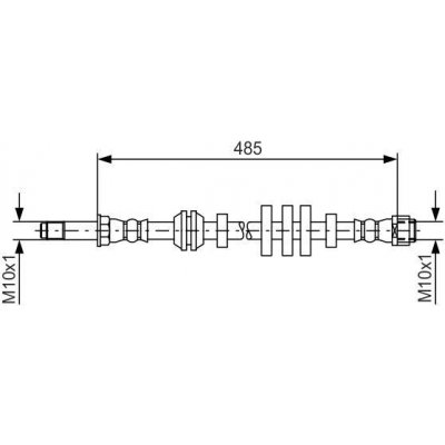 Brzdová hadice BOSCH 1 987 481 568