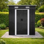 BestBerg BBSH-406A 2,25 m² 121 x 194 x 192 cm antracit/bílá – Zboží Dáma